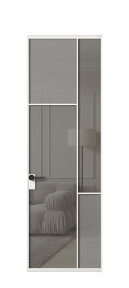 Дверь межкомнатная Mosaic АЛПЛ041.10 Алюминий белоснежный Сатинированное серое стекло, триплекс, 6 мм + Прозрачное серое стекло, триплекс Без короба АБЛ Цена 165870 Стоимость комплекта двери включает:
1. Полотно (600/650/700/750/800/850/900/950*2000-2400 мм).
2. Короб
3. Комплект фурнитуры (2 торцевые петли и магнитный замок с ответной планкой). Фабрика дверей Волховец 8 (800) 551 43 19 Межкомнатная дверь Mosaic АЛПЛ041.10 Алюминий белоснежный Сатинированное серое стекло, триплекс, 6 мм + Прозрачное серое стекло, триплекс Цена 165870 ₽ | Volhovec