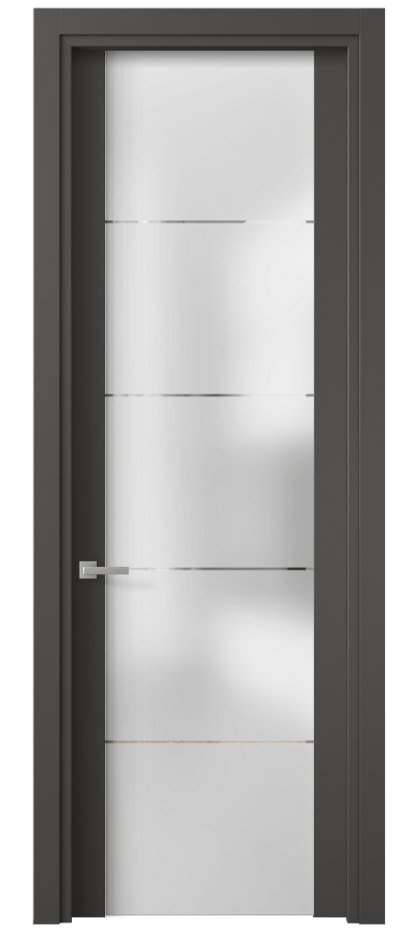 Дверь межкомнатная Планум 4114 ПЭТ графитовый Сатинированное стекло с гравировкой «КВАДРО», триплекс Гладкий наличник ПЭГФ Цена 32539 ₽ Наличники уже входят в базовый комплект. Фабрика дверей Волховец 8 (800) 551 43 19 Межкомнатная дверь Планум 4114 ПЭТ графитовый Сатинированное стекло с гравировкой «КВАДРО», триплекс Цена 32539 ₽ | Volhovec