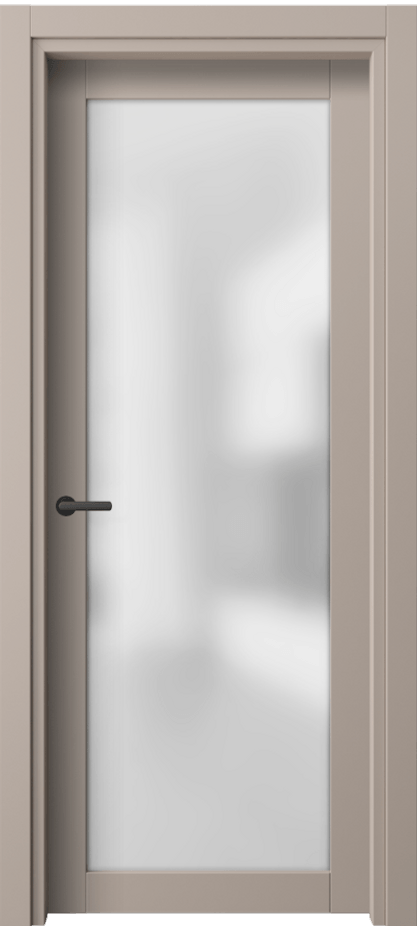 Межкомнатная дверь Нео 2102 ПЭТ серо-коричневый  Сатинированное стекло Цена 27659 ₽ | Volhovec