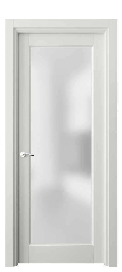 Межкомнатная дверь Лигнум 0700 Матовый серый Сатинированное стекло Цена 95099 ₽ | Volhovec