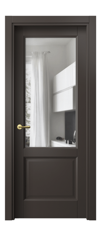 Дверь межкомнатная Galant 1422 Матовый антрацит Прозрачное стекло Гладкий наличник МАН Цена 52399 ₽ Наличники уже входят в базовый комплект. Фабрика дверей Волховец 8 (800) 551 43 19 Межкомнатная дверь Galant 1422 Матовый антрацит Прозрачное стекло Цена 52399 ₽ | Volhovec