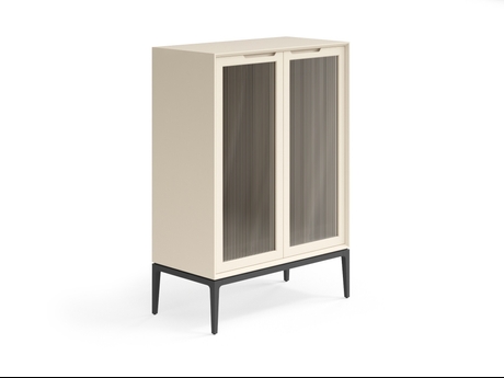 Мебель Витрина Velvet. Цвет Матовый светло-бежевый. Материал Гладкая эмаль. Коллекция Витрина Velvet. Картинка.