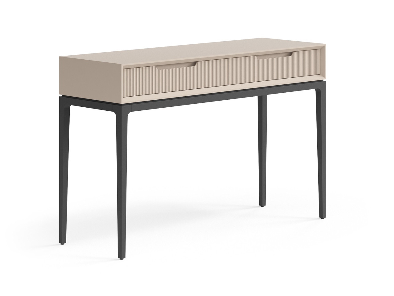 Консоль Velvet 2 ящика Матовый бисквитный