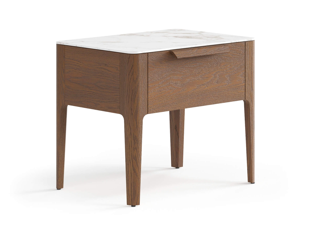 Тумба прикроватная Piega 1 ящик дуб каштановый матовый