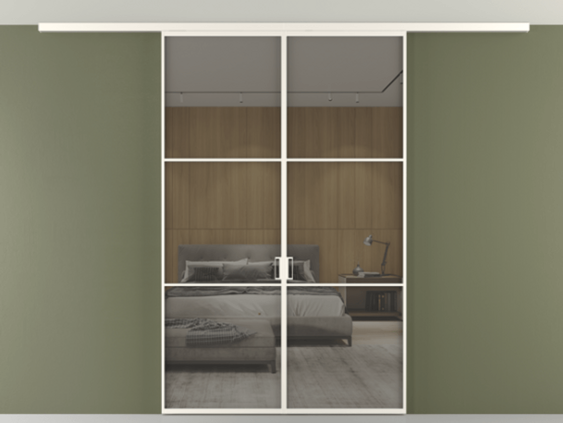 Перегородка Формато вдоль стены на потолок 2 створки АЛПР 040.03 Алюминий пудровый белый Рефлективное серое стекло "Стопсол", калёное. Цена 215832 ₽ 1. Полотно 2 шт. (800/2100 мм)
2. Комплект установки раздвижной системы
3. Базовый комплект фурнитуры
4.Ручка Рондо. Фабрика дверей Волховец 8 (800) 551 43 19 Перегородка Формато вдоль стены на потолок 2 створки АЛПР 040.03 Алюминий пудровый белый Рефлективное серое стекло "Стопсол", калёное Цена 215832 ₽ | Volhovec