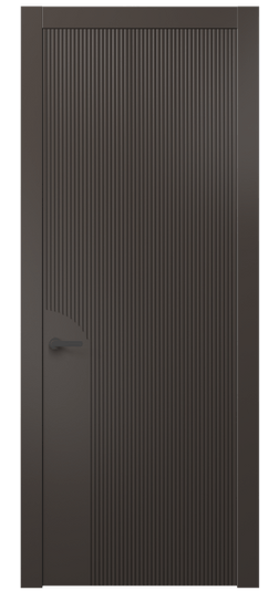 Дверь межкомнатная АКП 8625 МАН. Цвет Матовый антрацит. Материал Гладкая эмаль. Коллекция Dune. Картинка.