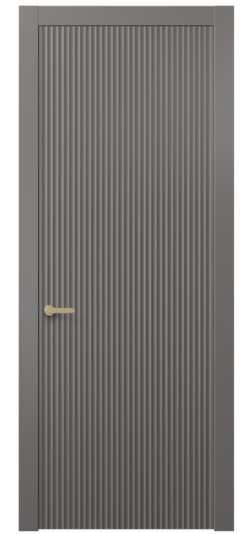 Дверь межкомнатная АКП 8641 МКЛС. Цвет Матовый классический серый. Материал Гладкая эмаль. Коллекция Alba. Картинка.