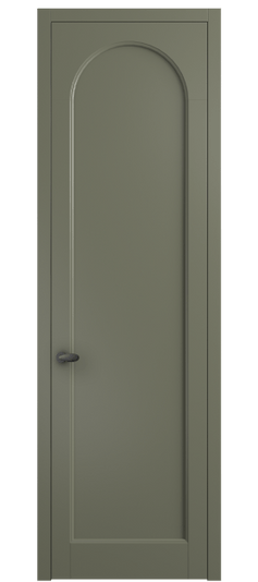 Дверь межкомнатная 6803 МОТ. Цвет Матовый оливковый тёмный. Материал Гладкая эмаль. Коллекция Palazzo. Картинка.
