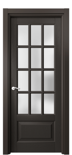 Дверь межкомнатная 0728 ДАН САТ. Цвет Дуб антрацит. Материал Массив дуба эмаль. Коллекция Lignum. Картинка.