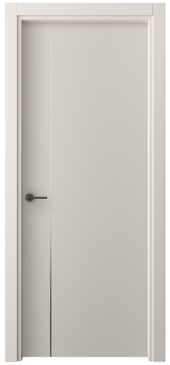 Дверь межкомнатная 4201 ПЭСС. Цвет ПЭТ светло-серый. Материал ПЭТ. Коллекция Freedom. Картинка.