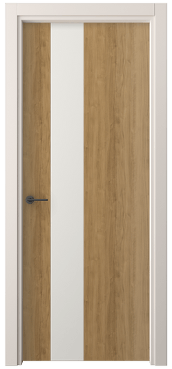 Дверь межкомнатная 4223 ГОР. Цвет Грецкий орех. Материал Ламинатин. Коллекция Freedom. Картинка.