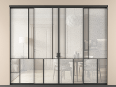 Перегородка Mosaic внутри проёма 4 створки