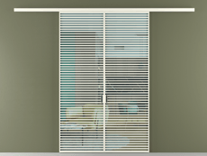 Перегородка Formato вдоль стены 2 створки